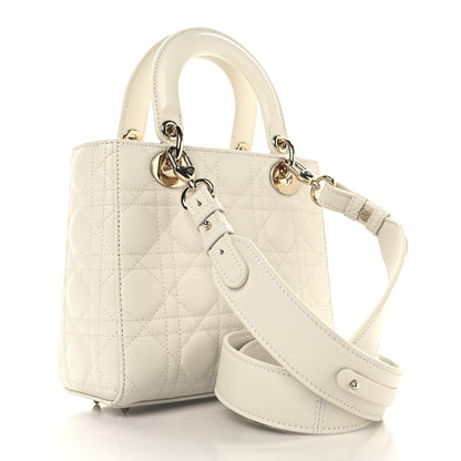 Christian Dior Lambskin Cannage Small My ABCDior Lady Dior White 3 of 10