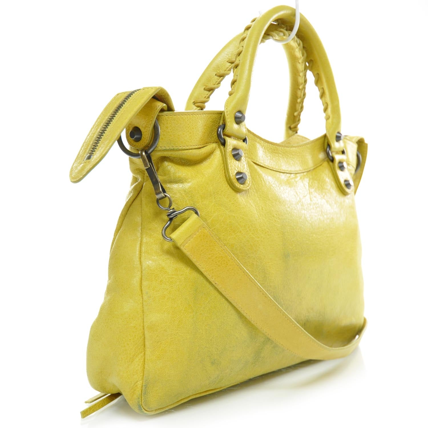 Balenciaga Agneau Town Moutarde 2 of 10