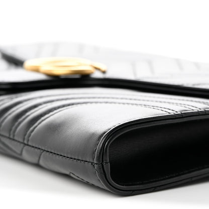 Gucci Calfskin Matelasse GG Marmont Clutch Black 10 of 12
