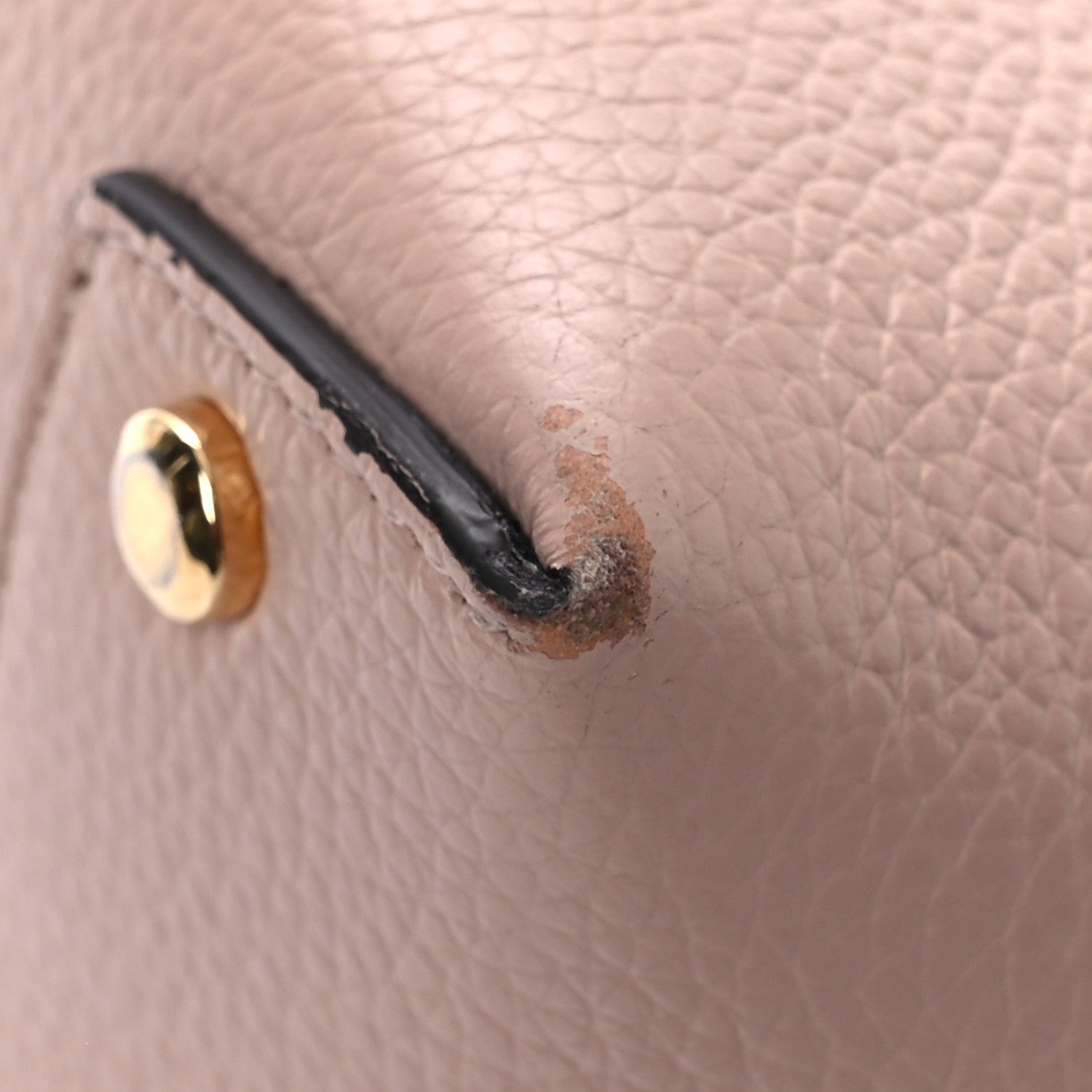 Salvatore Ferragamo Grained Calfskin Mini Gancino Bucket Bag Amaretti 9 of 11