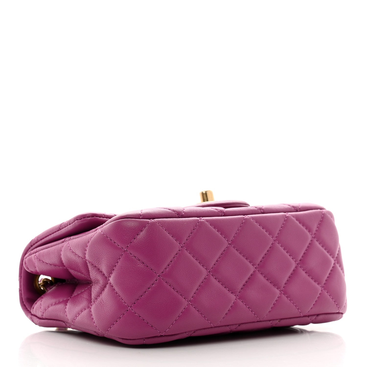 Chanel Lambskin Quilted Mini Pearl Crush Flap Purple 4 of 10