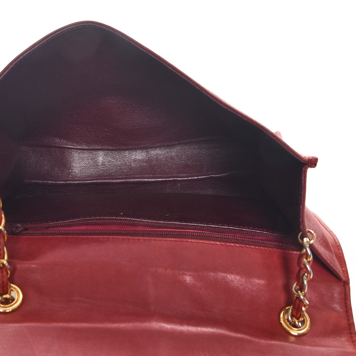 Chanel Lambskin Quilted Small Single Flap Red 5 of 9