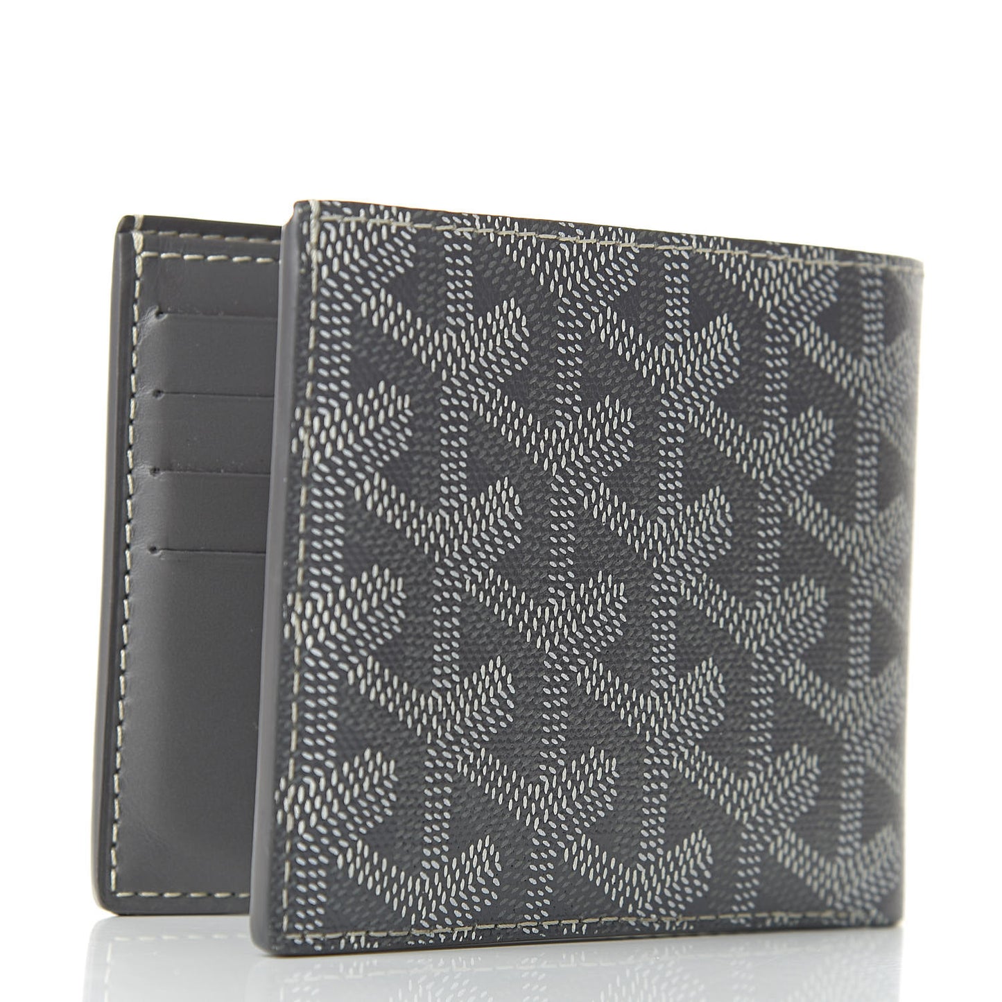 Goyardine Bi-Fold Victoire PM Wallet Grey