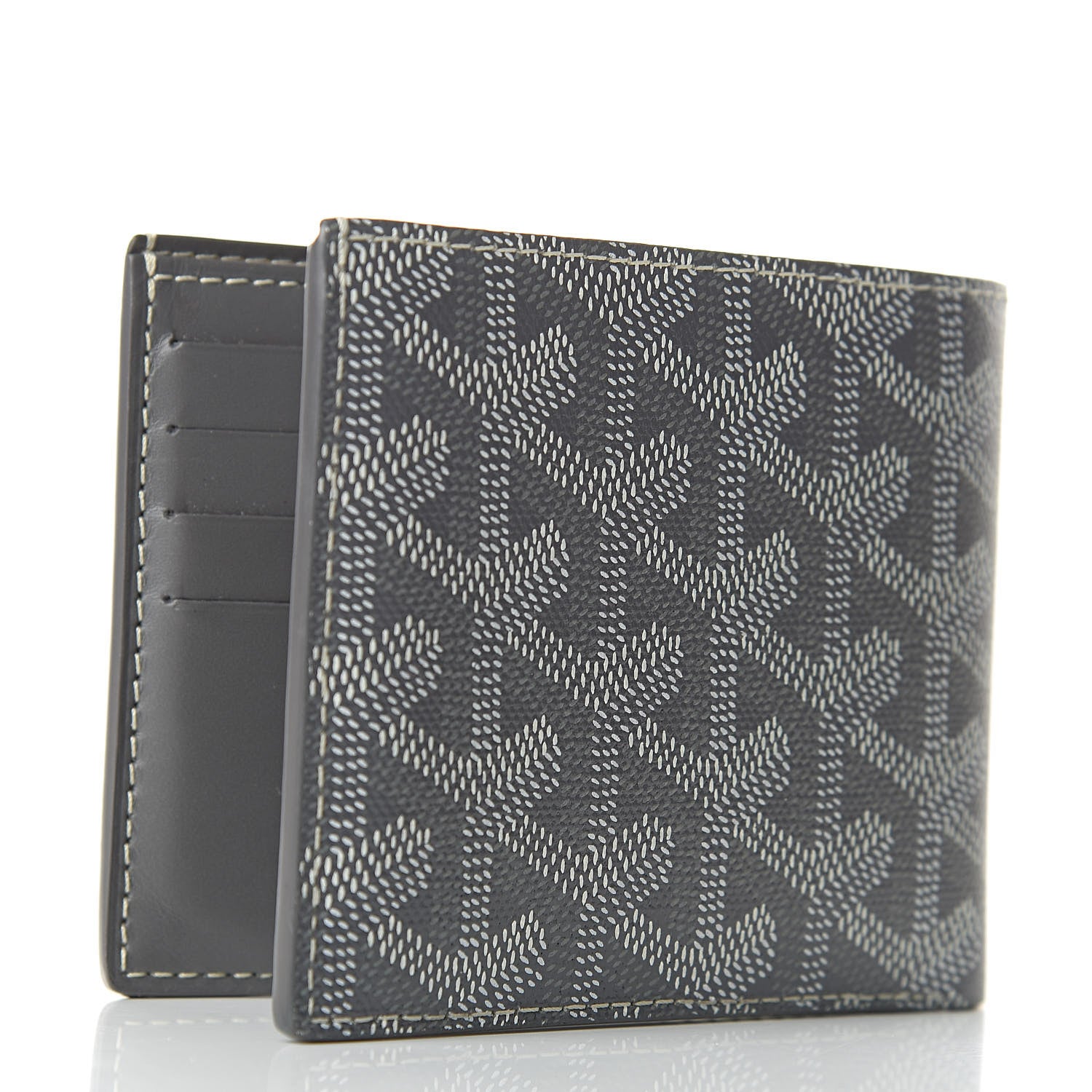 Goyard Goyardine Bi-Fold Victoire PM Wallet Grey 3 of 6