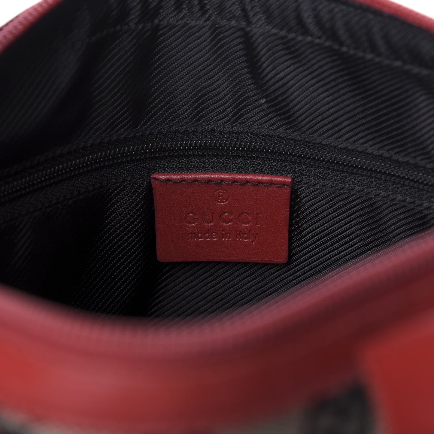 Monogram Shoulder Bag Black Red