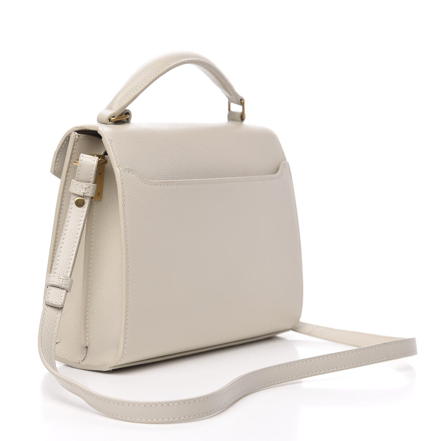 Grain de Poudre Mini Classic Monogram Cassandra Top Handle Crema Soft Rouge Legion