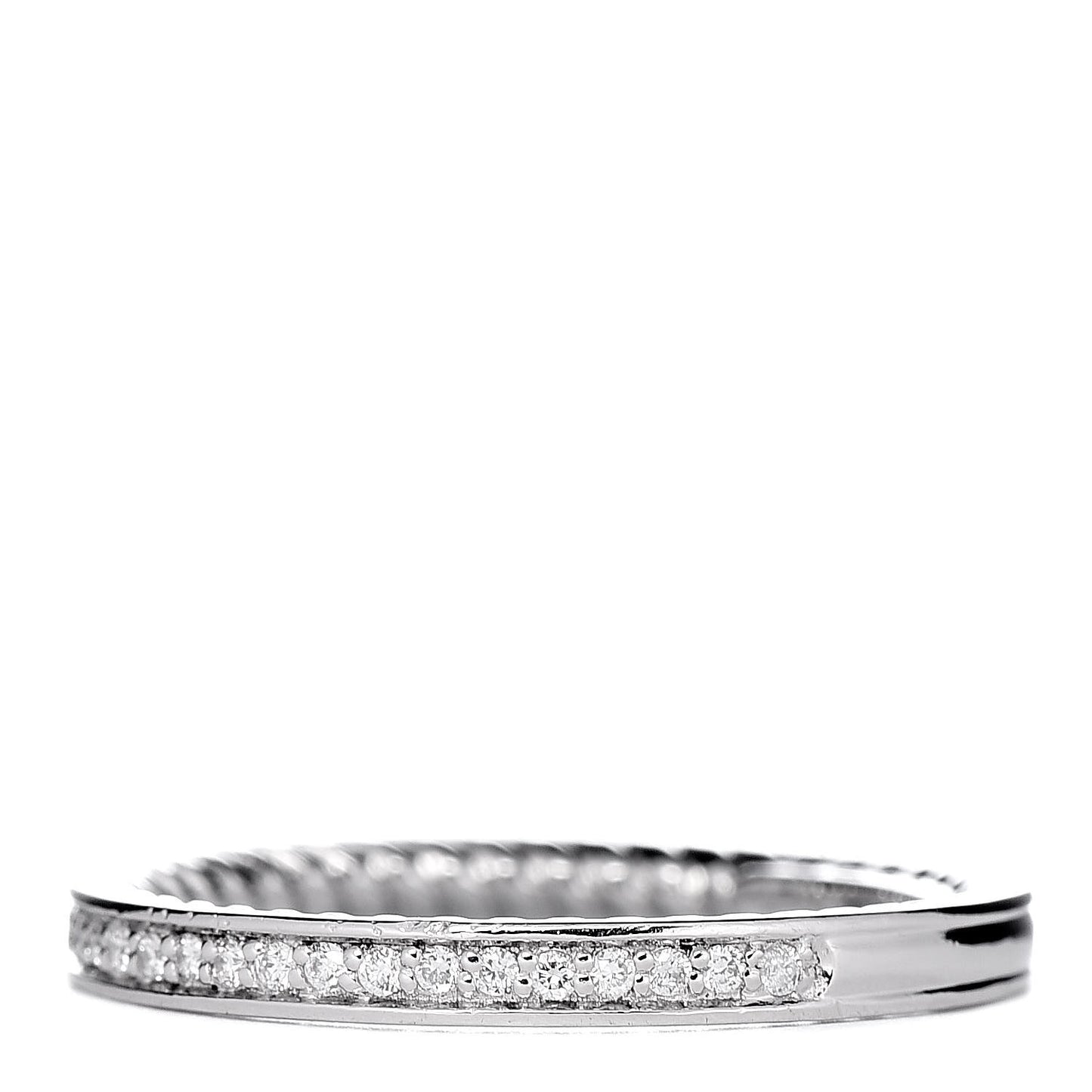 Platinum Diamond 2.3mm Eden Half Eternity Wedding Band Ring 52 6