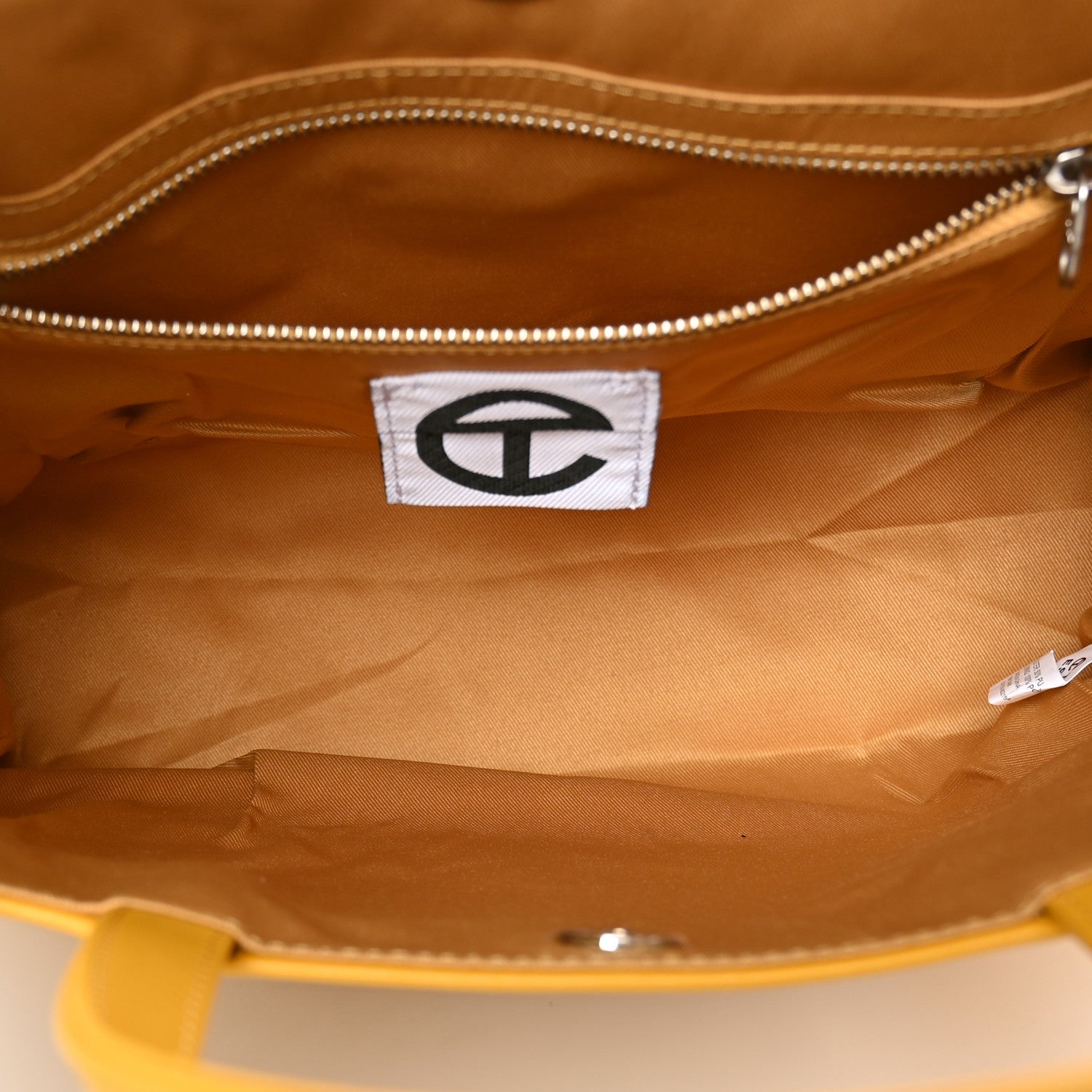 Telfar Vegan Leather Medium Shopping Bag Mustard 4 of 6