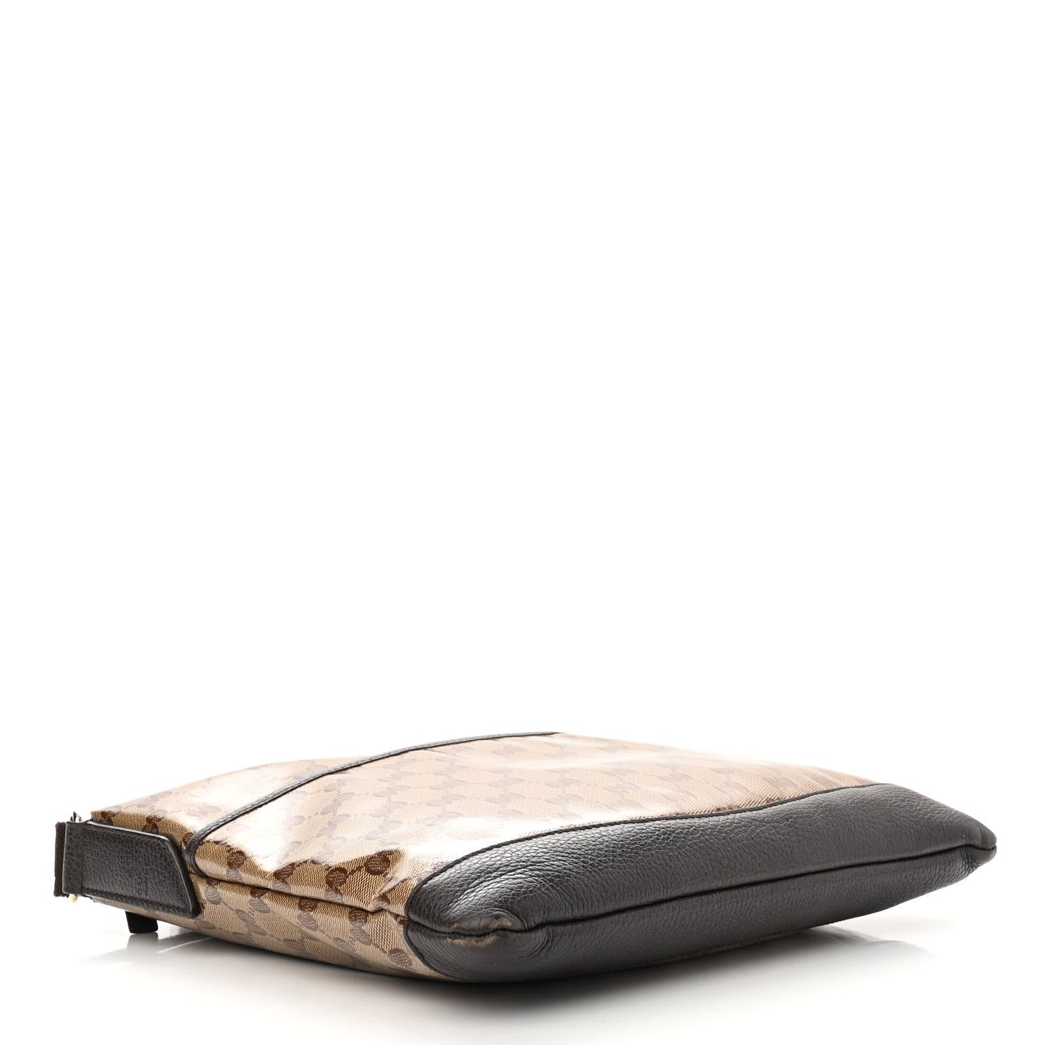 Gucci Crystal Monogram Flat Messenger Bag Dark Brown 4 of 12