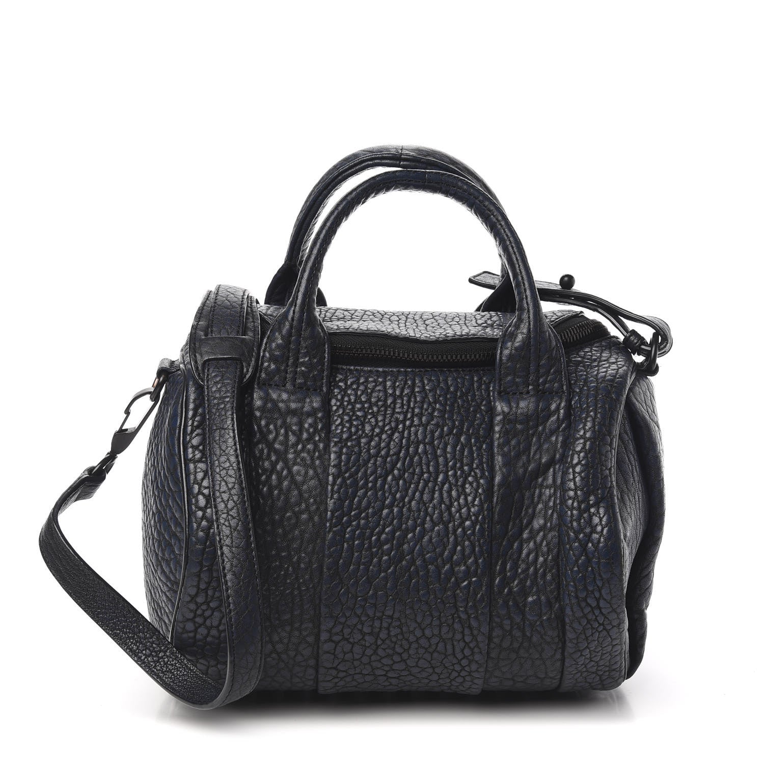 Alexander Wang Pebbled Lambskin Rockie Navy Matte Black Hardware 1 of 8