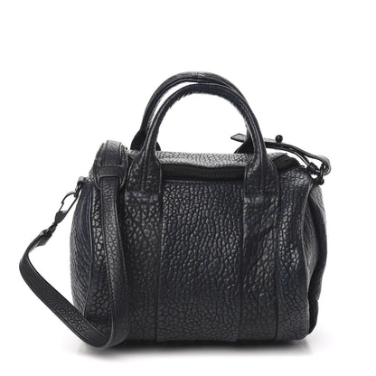 Alexander Wang Pebbled Lambskin Rockie Navy Matte Black Hardware 1 of 8