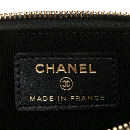 Chanel Iridescent Caviar Quilted Classic iPhone Pouch Black 5 of 7