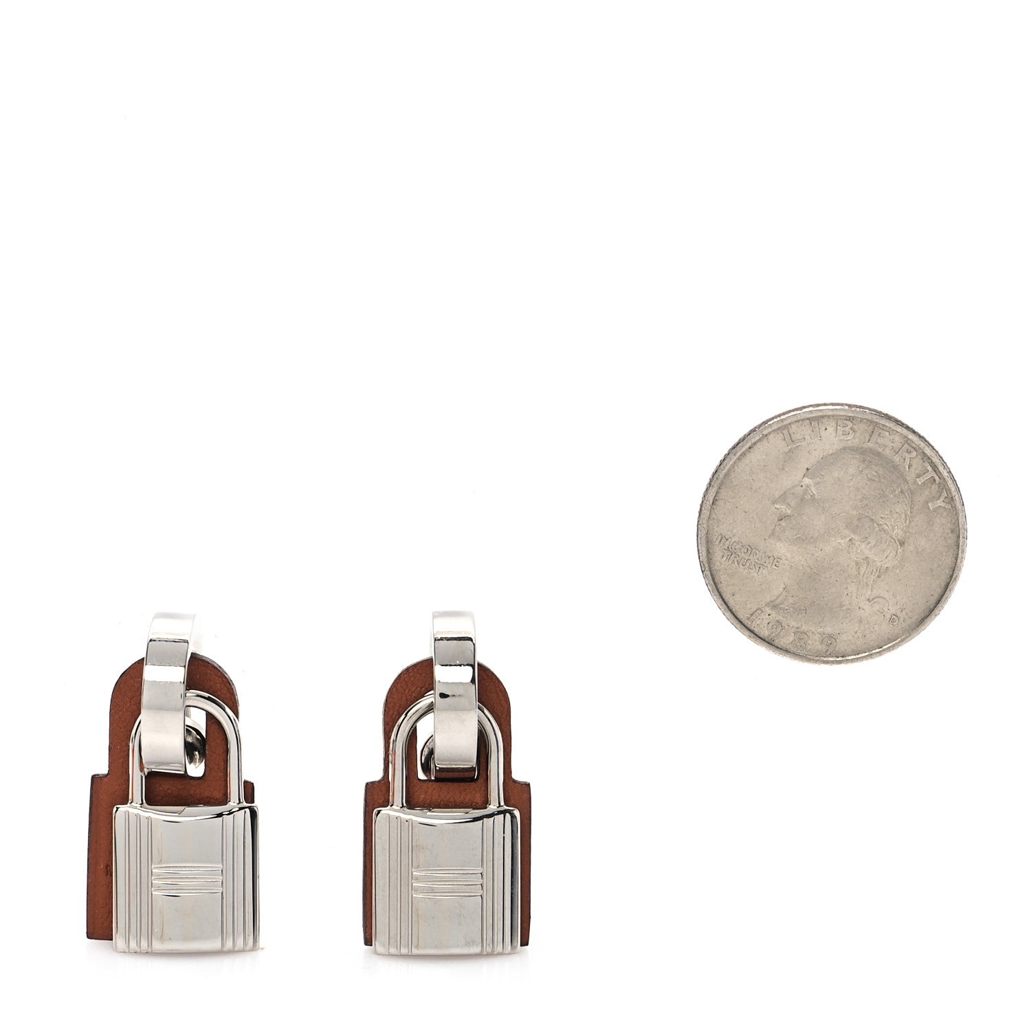 Hermes Palladium Swift O'Kelly Earrings Gold 6 of 6