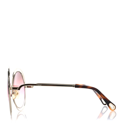 Chloe Oversized Round Carlina Oversized Round Sunglasses CE114SD Gold Pink 3 of 7