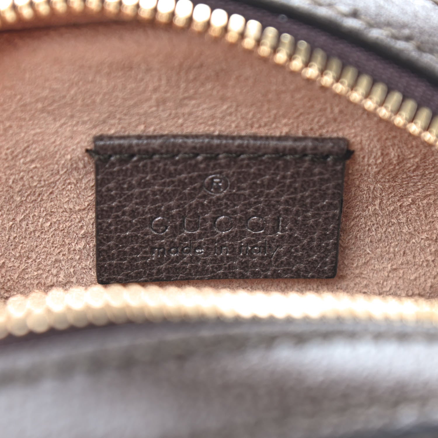 Gucci GG Supreme Monogram Web Mini Ophidia Round Shoulder Bag Brown 6 of 9