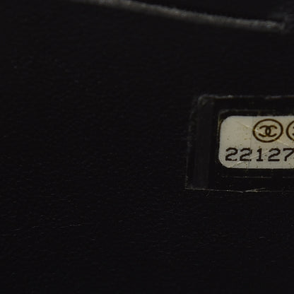 Chanel Lambskin Quilted Small Boy Zip Around Wallet Black 8 of 10