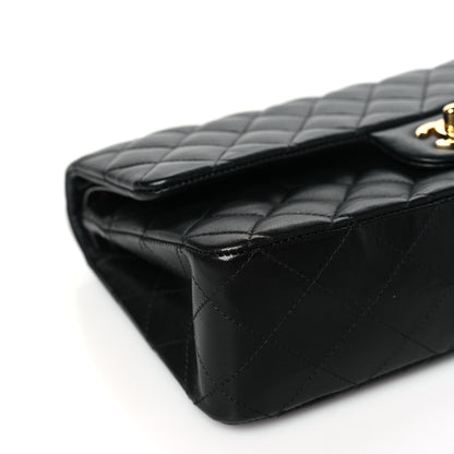 Chanel Lambskin Quilted Medium Double Flap Black 9 of 11