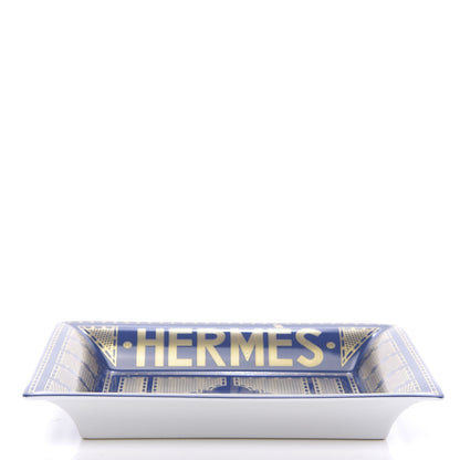 Hermes Porcelain Sellier Change Tray Bleu Roi 3 of 6