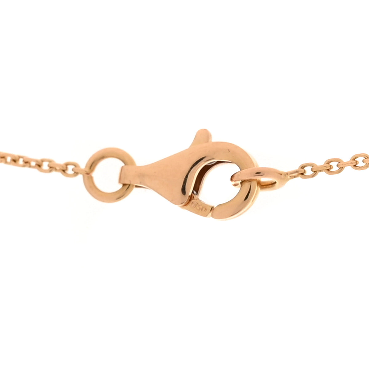 18K Rose Gold Diamond Extrait de Camelia Pendant Necklace