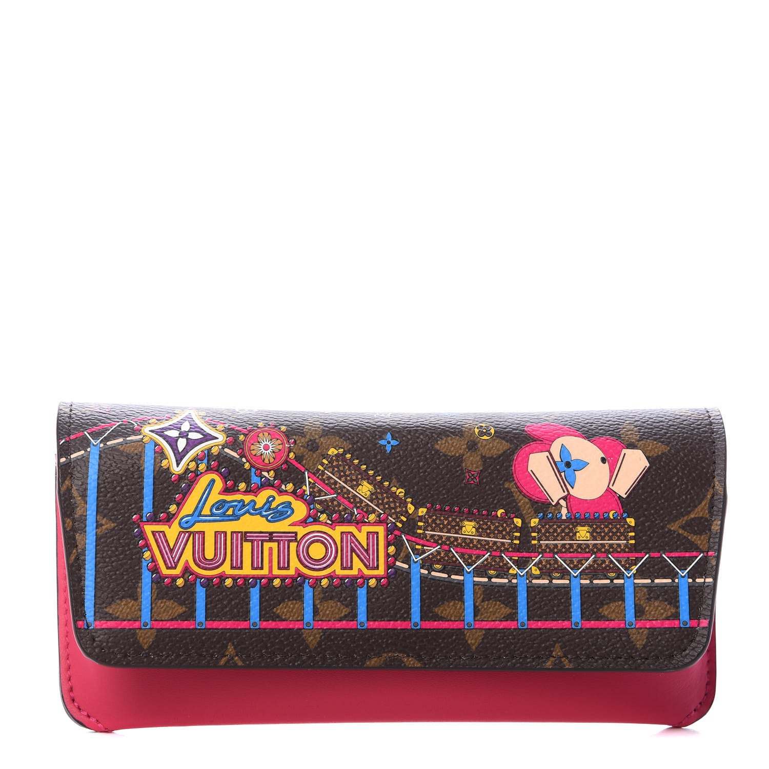 Louis Vuitton Monogram 2020 Christmas Animation Roller Coaster Woody Glasses Case Pivoine 1 of 6