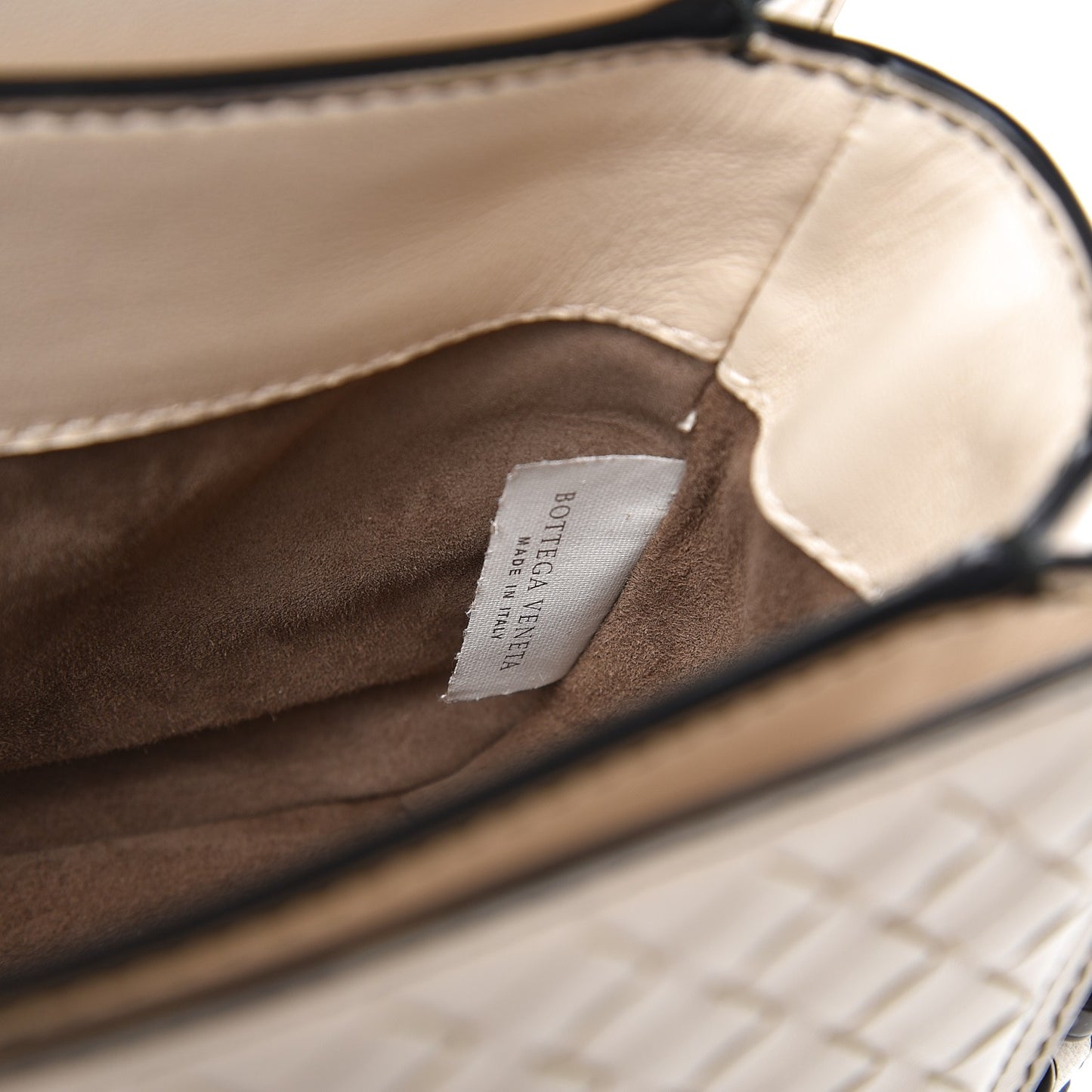 Nappa Intrecciato Small Messenger Cameo