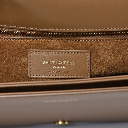 Saint Laurent Smooth Calfskin Medium Classic Monogram Universite Bag Dark Beige 5 of 17