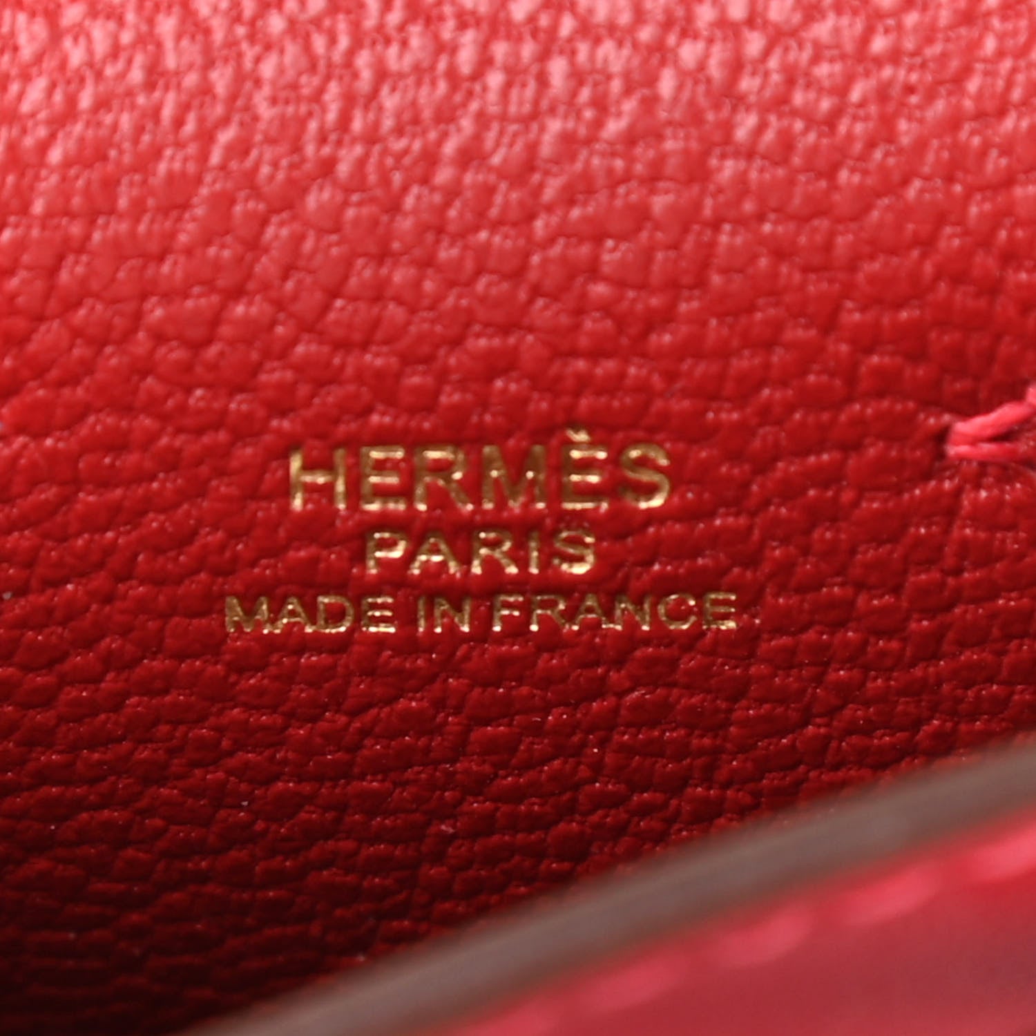 Hermes Tadelakt Mini Kelly Twilly Bag Charm Rouge Vif 4 of 6
