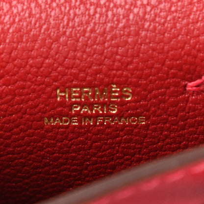 Hermes Tadelakt Mini Kelly Twilly Bag Charm Rouge Vif 4 of 6
