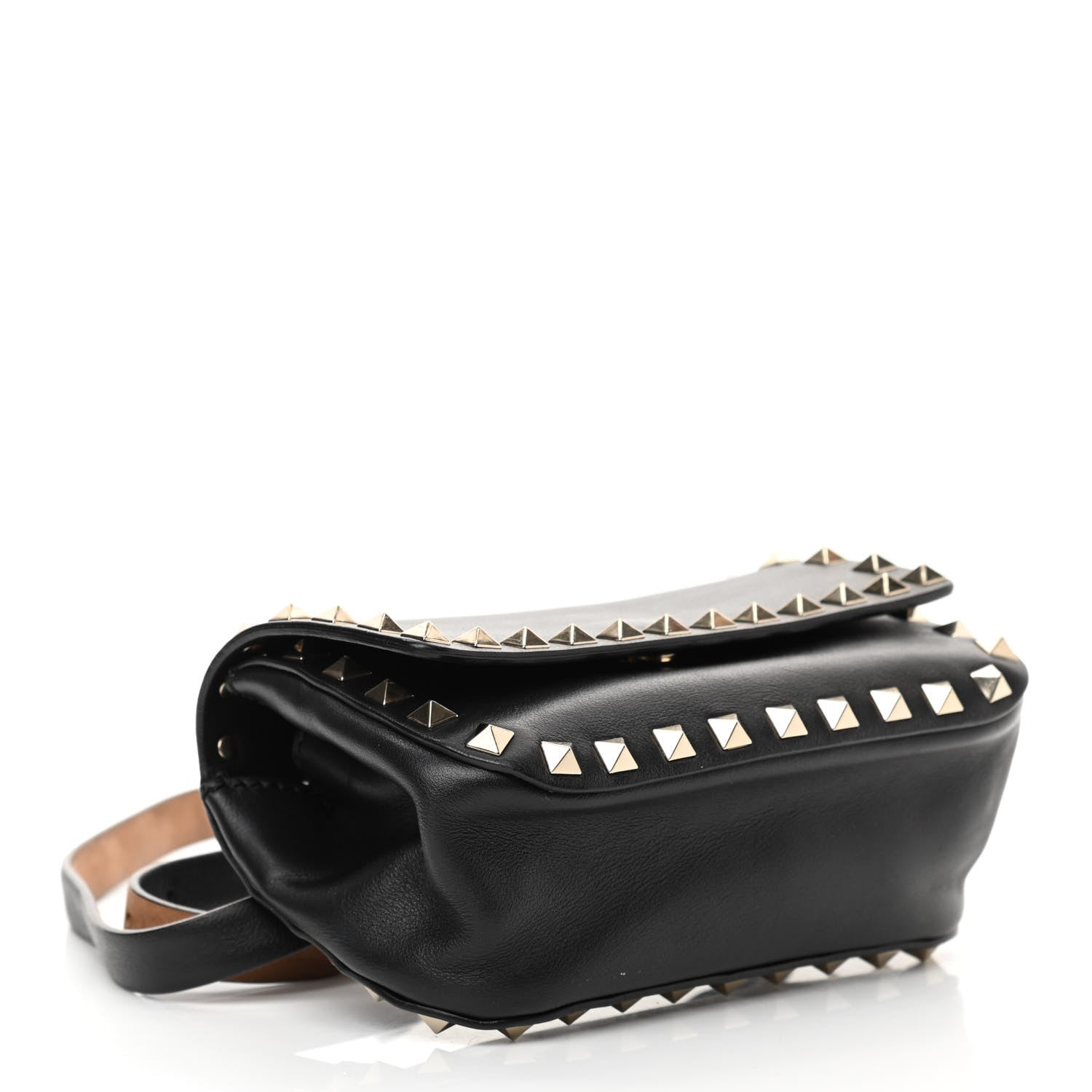 Valentino Garavani Calfskin Rockstud Belt Bag Black 3 of 15