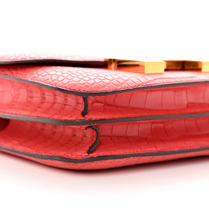 Hermes Matte Alligator Constance 18 Bougainvillea 8 of 11