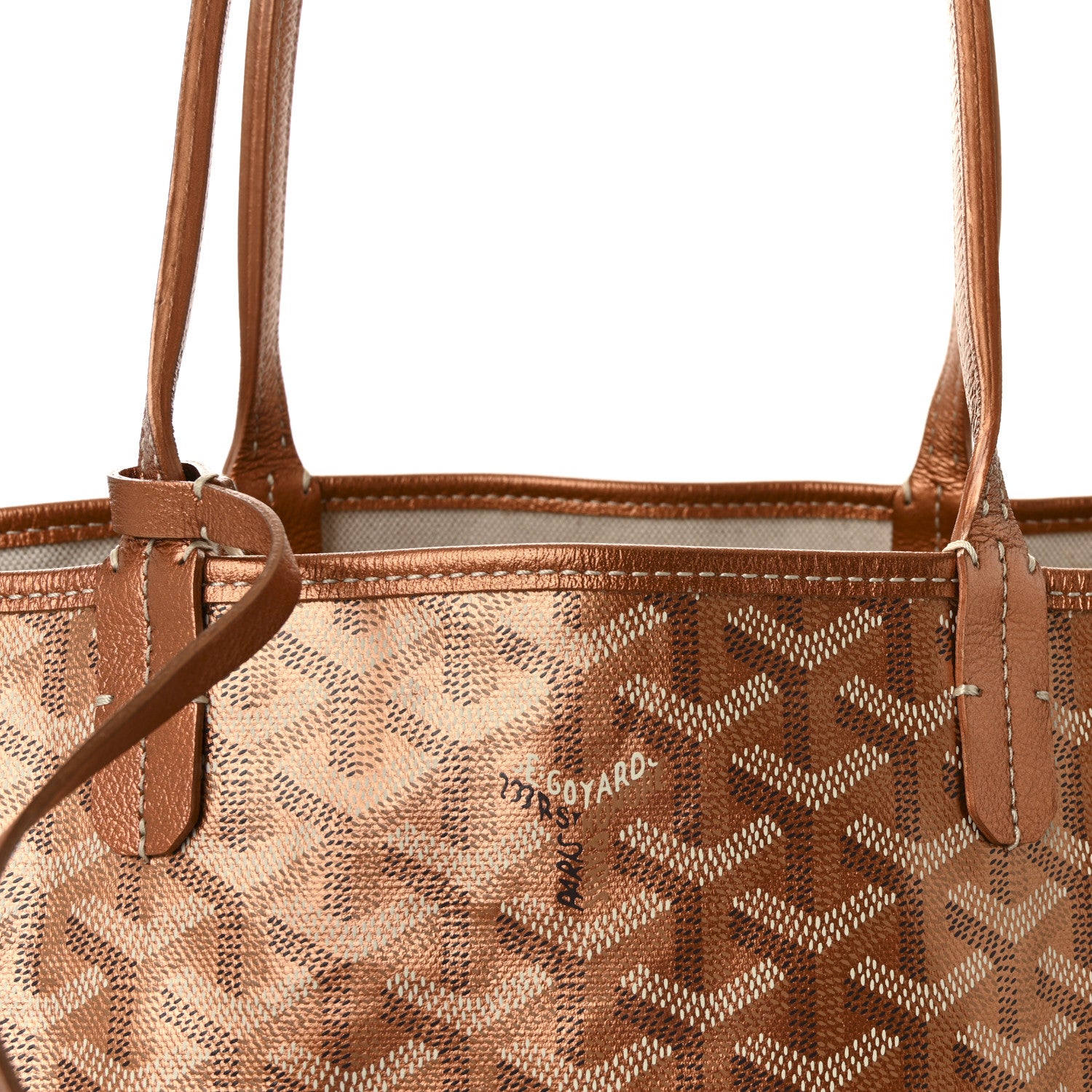 Goyard Goyardine Precious Metals Saint Louis PM Rose Gold 7 of 9