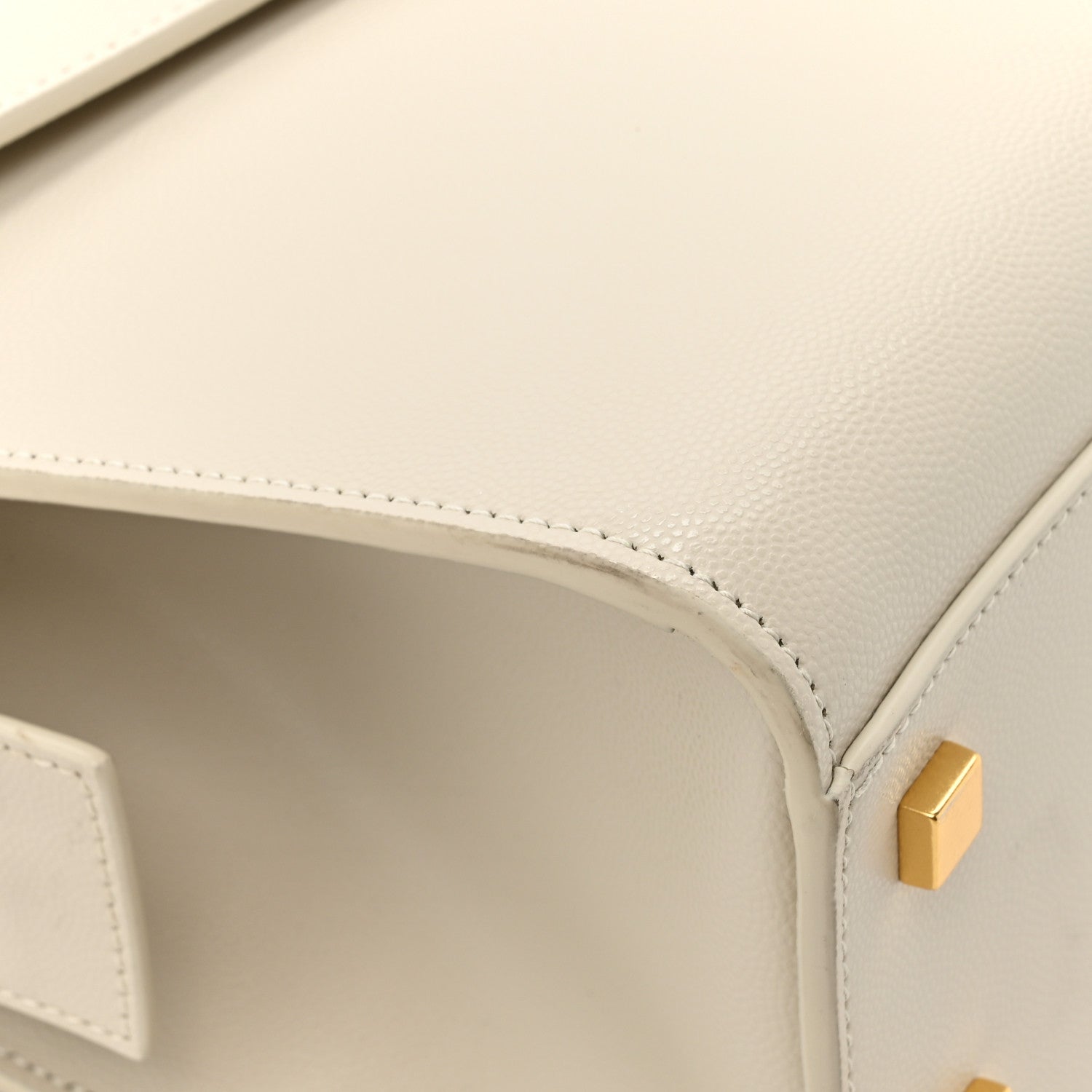 Saint Laurent Grain De Poudre Small Uptown Tote Crema Soft 12 of 16