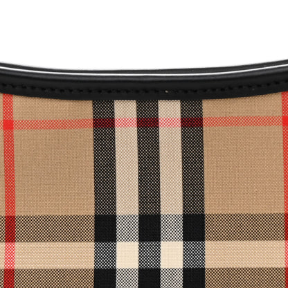 Burberry Vintage Check Calfskin Sling Archive Beige Black 8 of 11