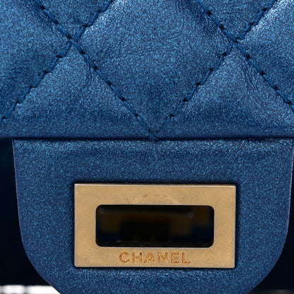 Chanel Metallic Calfskin Quilted 2.55 Reissue 225 Flap Blue 11 of 11