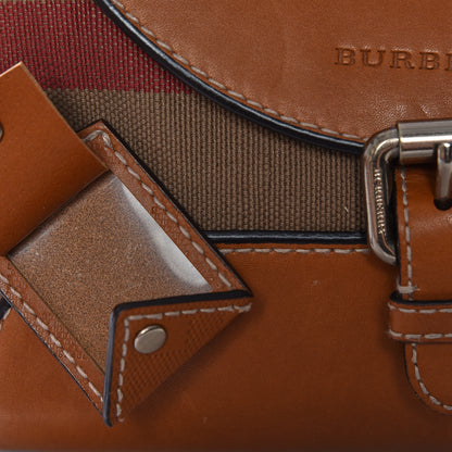 Burberry Canvas House Check Small Henham Crossbody Tan 7 of 11