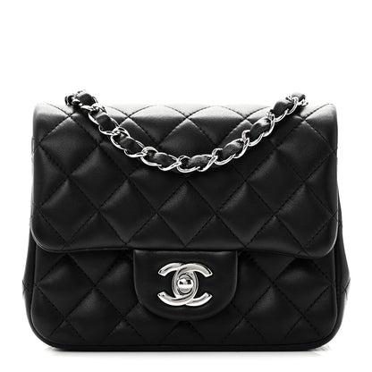 Chanel Lambskin Quilted Mini Square Flap Black 1 of 10