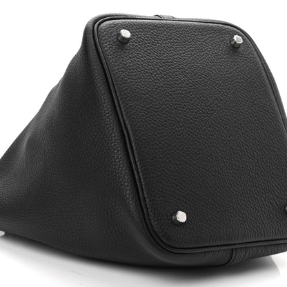 Hermes Taurillon Clemence Picotin Lock 22 MM Black 9 of 11