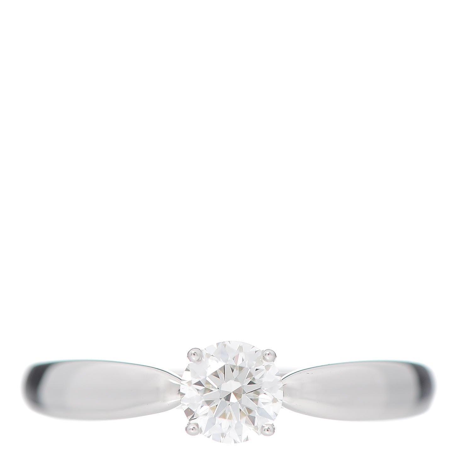 Tiffany Platinum Diamond .33ct Harmony Solitaire Engagement Ring 50 5.5 1 of 6