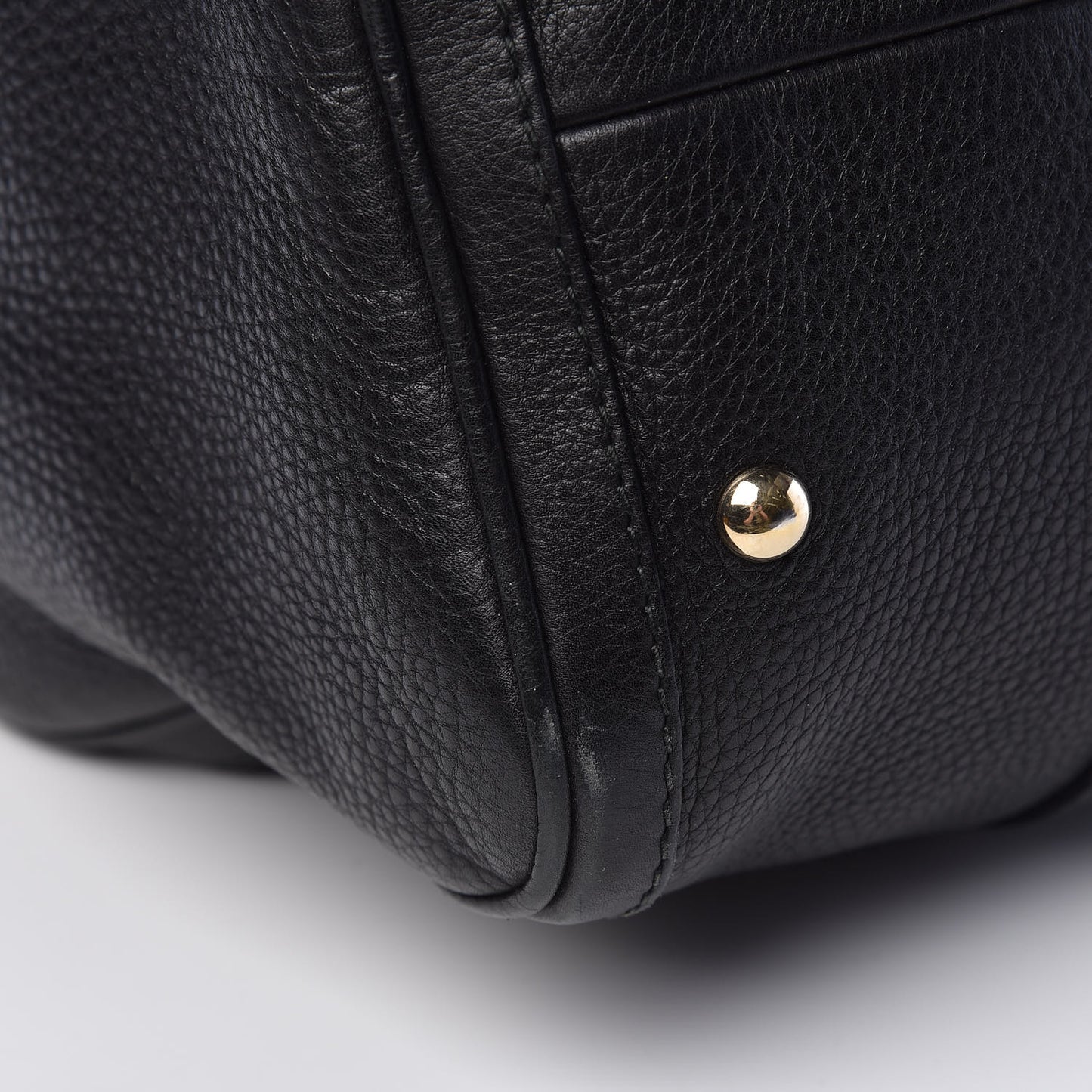 Calfskin Vintage Web Medium Boston Black