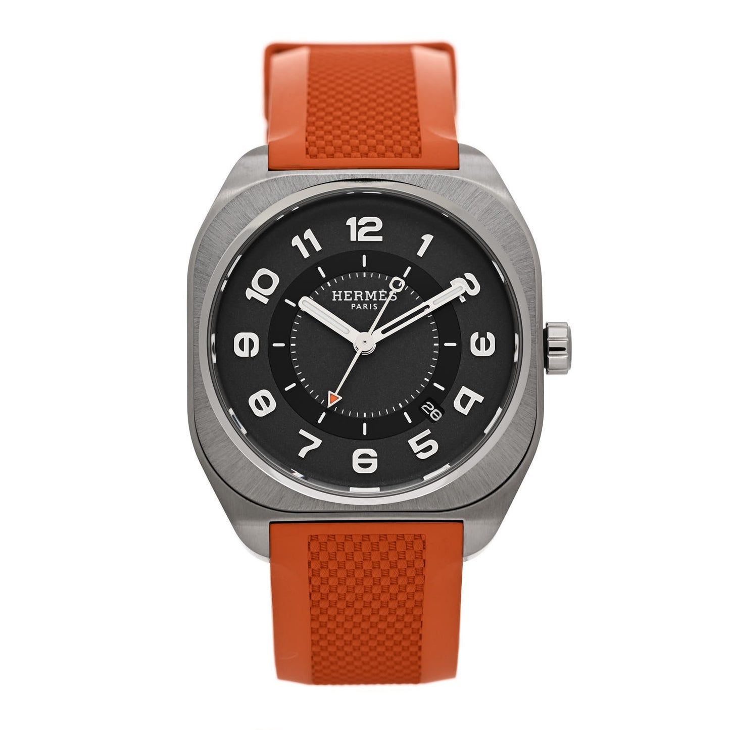 Titanium Rubber 39mm H08 Automatic Watch Orange