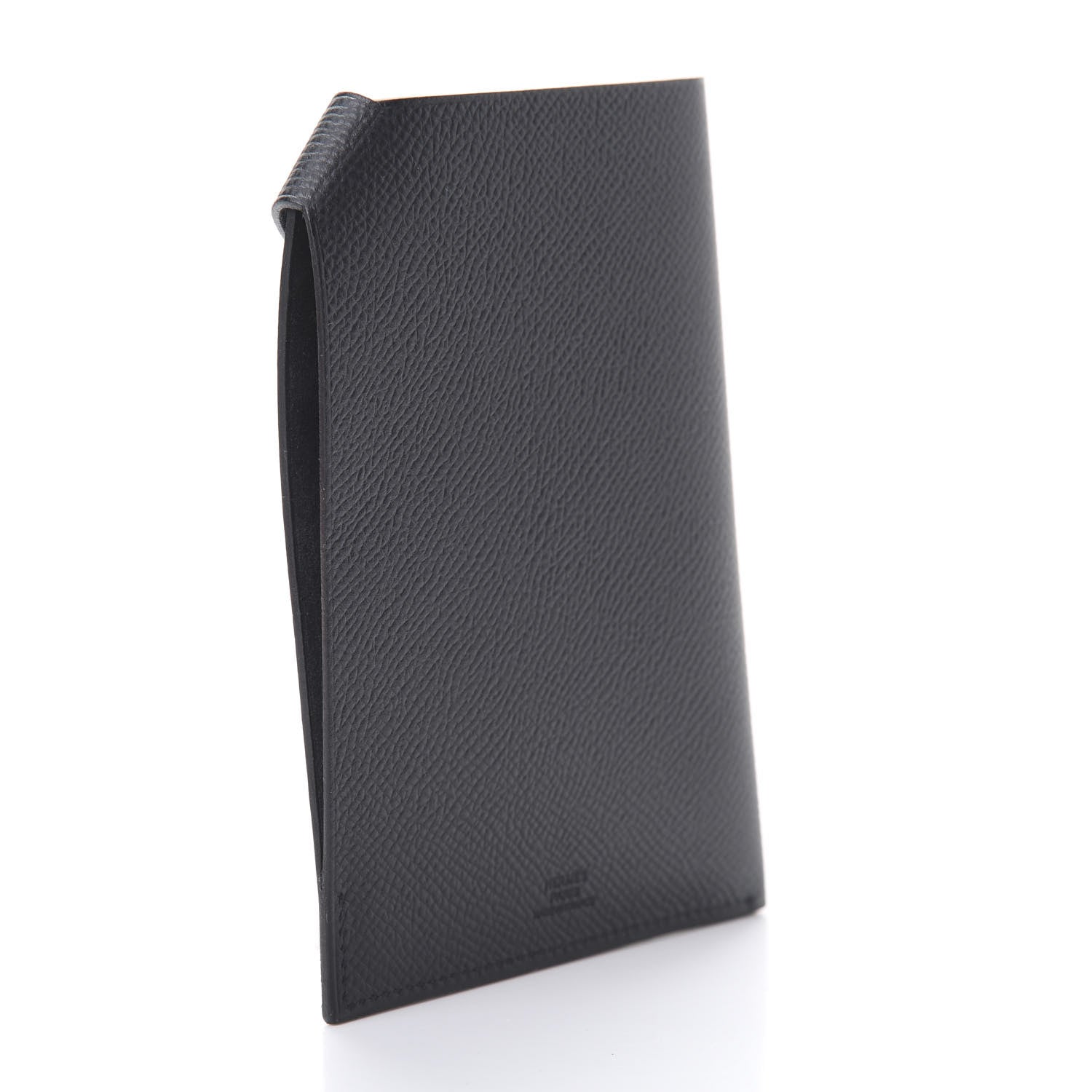 Hermes Epsom Tarmac Dot PM Passport Holder Black Gold 3 of 8