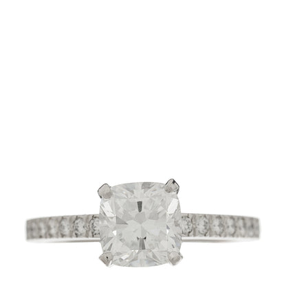 Tiffany Platinum Diamond 1.43ct Novo Cushion Cut Engagement Ring 52 6 2 of 10