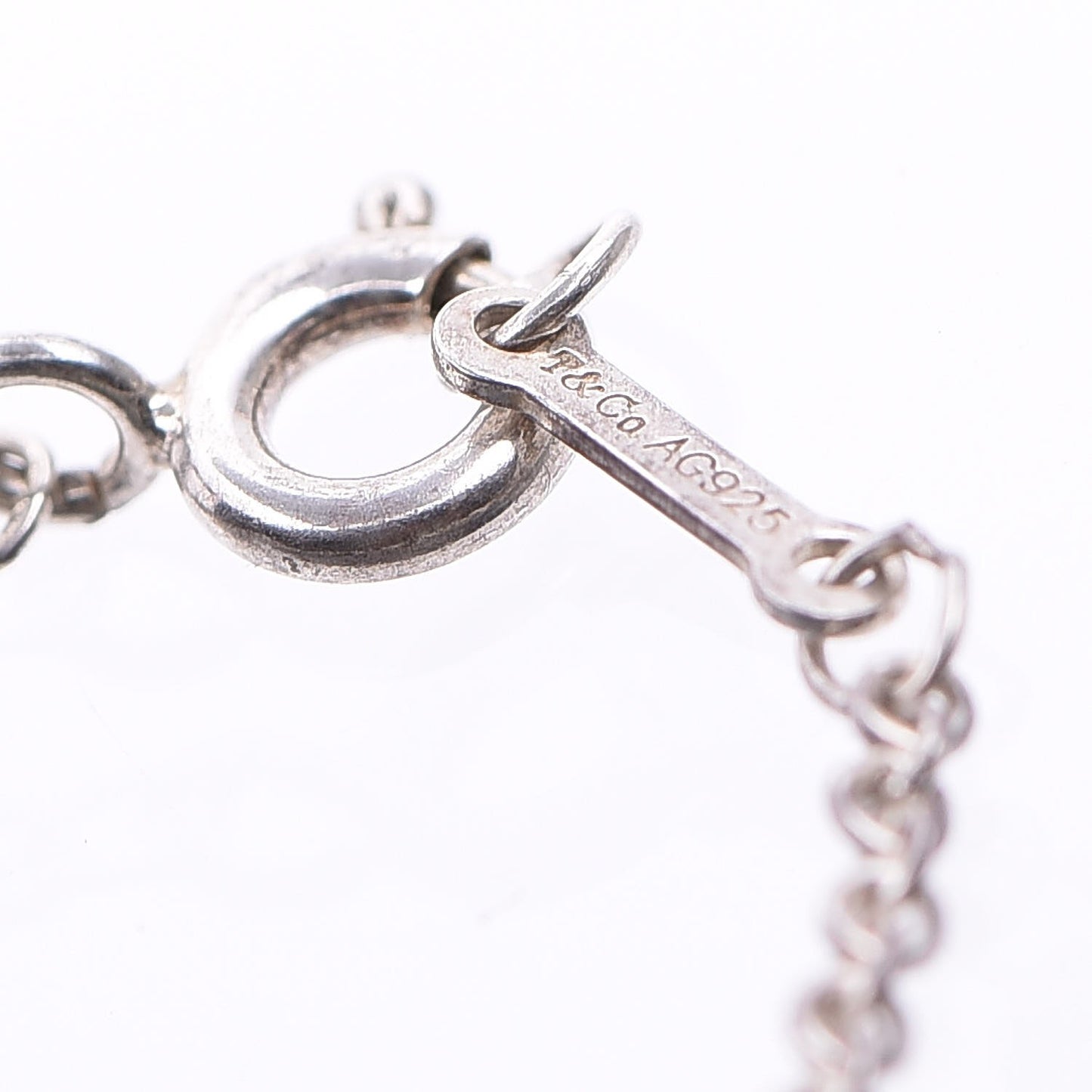 Sterling Silver Diamond Paloma Picasso Modern Heart Link Bracelet