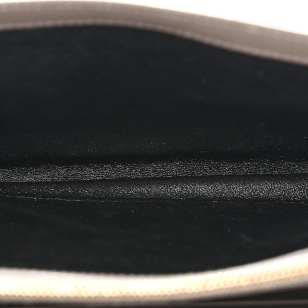 Grain De Poudre Matelasse Chevron Monogram Chain Wallet Fog