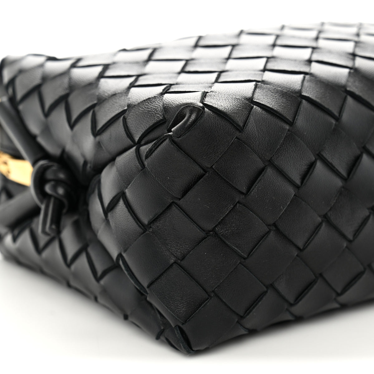 Nappa Intrecciato Small Loop Camera Bag Black
