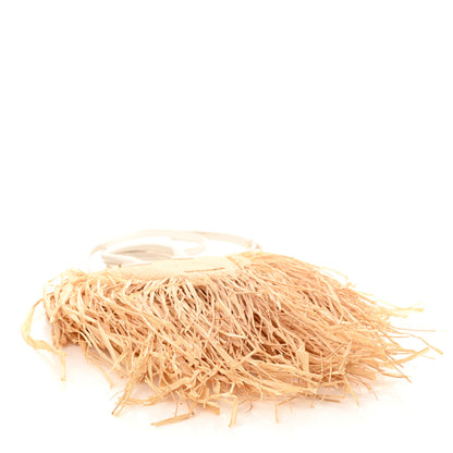 Jacquemus Raffia Woven Calfskin Le Petit Baci Natural White 4 of 11
