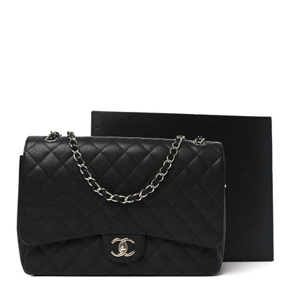 Chanel Caviar Quilted Maxi Double Flap Black 11 of 11