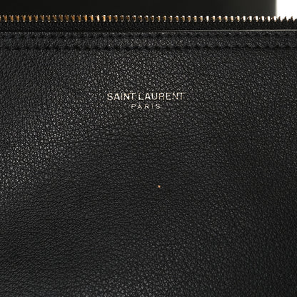 Saint Laurent Calfskin Large Shopping Tote Black 9 of 12