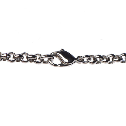 Hermes Palladium Natural Barenia Dog Tag Long Necklace Fauve 7 of 7