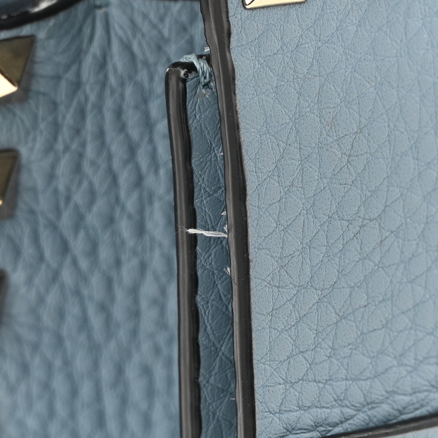 Valentino Garavani Grained Calfskin Small Rockstud Flap Crossbody Bag Niagara 10 of 12